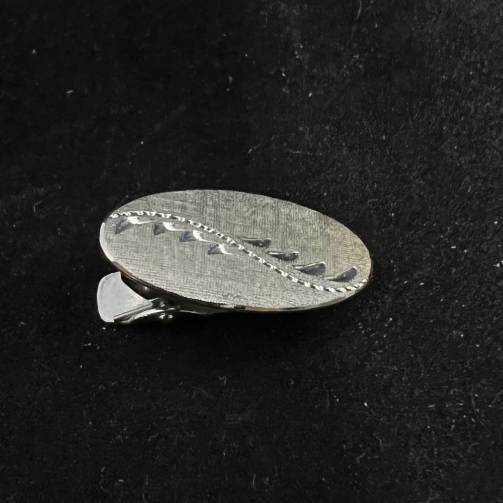 Vintage Marvel Sterling Silver Top Etched Clasp (2904)